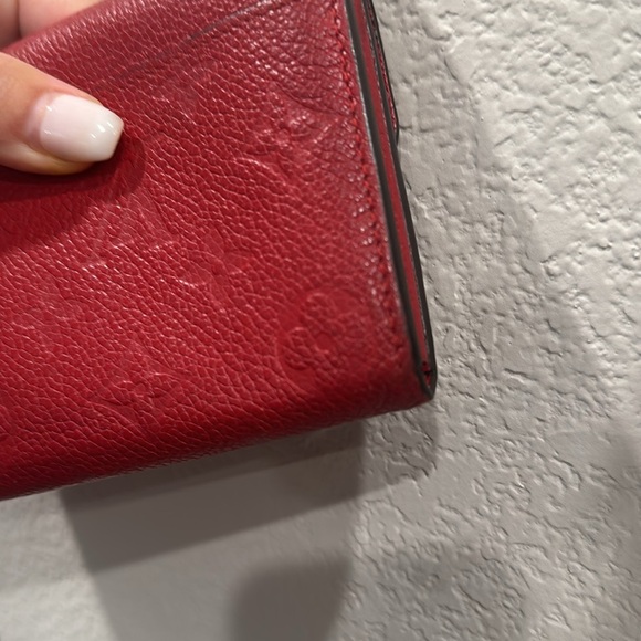 Louis Vuitton Sarah Empreinte Wallet in Scarlet - Picture 12 of 13